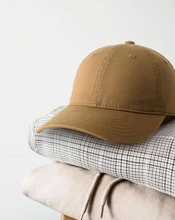 CHOK.LIDS Flat Bill Visor Classic Snapback Hat Blank Adjustable Brim High Top End Trendy Color Style Plain Tone Baseball Cap Black - dad hat