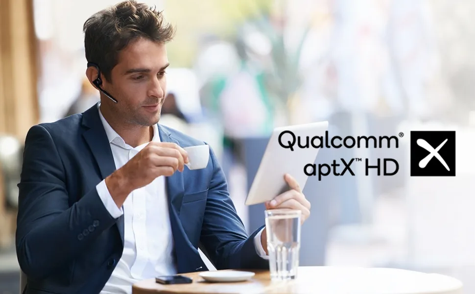CONAMBO Bluetooth Headset V5.1, 16 Hrs HD Talktime CVC8.0 Dual Mic Noise Cancelling Hands Free Bluetooth Earpiece for Cell Phone iPhone Android Driving Business Office - bluetooth headset