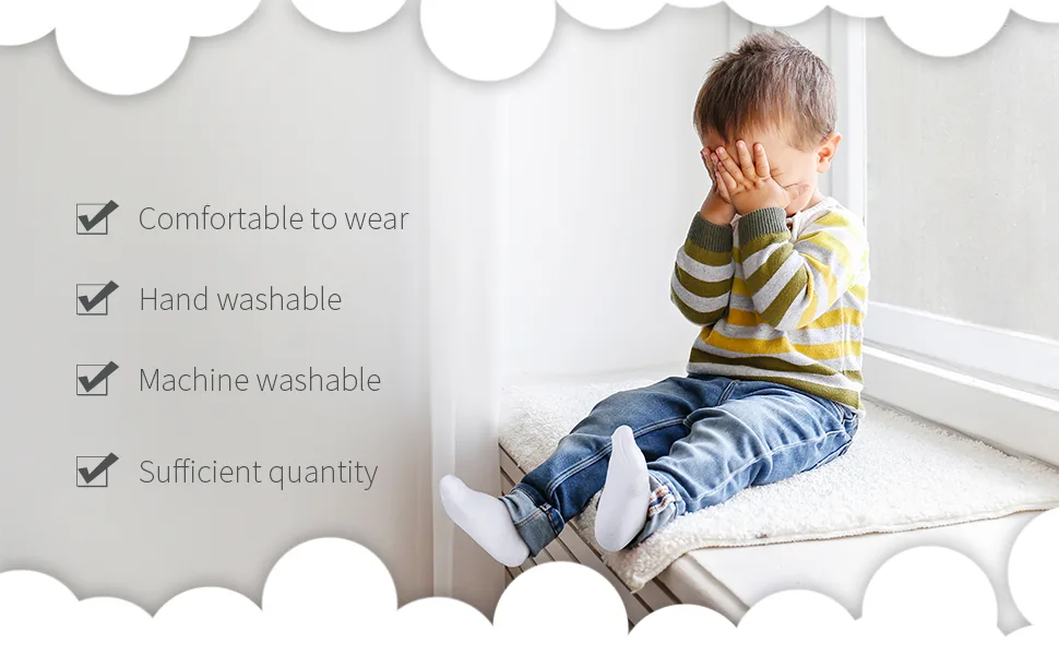Cooraby 15 Pack Kids' Half Cushion Low Cut Athletic Ankle Socks Boys Girls Ankle Socks White 8-10 Years - hand washable