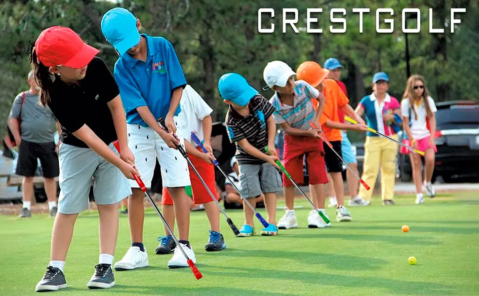 Crestgolf Two-Way Rubber Golf Putter for Kids or Adults green 33 inch - suitable for all kids
