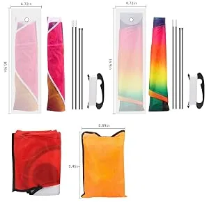 3 Pack Large Kites-Delta Devil Fish Jellyfish Octopus with Long Tail Kites for Kids & Adults Easy to Fly and Assemble, with 3  330 Ft High Strength String Rainbow Delta+Orange Devil Fish+Red Octopus - product information 15