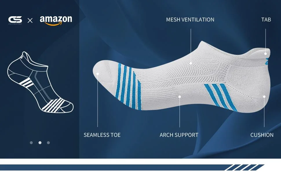 CelerSport 6 Pack Women's Ankle Running Socks Low Cut Athletic Sports Socks Medium Mixed - product information 21