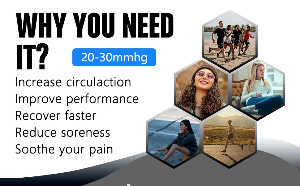 5 Pairs Copper Compression Socks for Women & Men Circulation 20-30mmHg - Best Support for Running Athletics Nursing Travel 01 Green/White/Blue/Sheep Small-Medium - compression socks