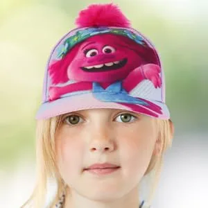DreamWorks Girls' Little Baseball Cap, Trolls Adjustable Kids Hat for Ages 4-10 Purple - product information 2