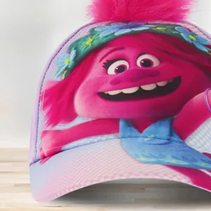 DreamWorks Girls' Little Baseball Cap, Trolls Adjustable Kids Hat for Ages 4-10 Purple - product information 3