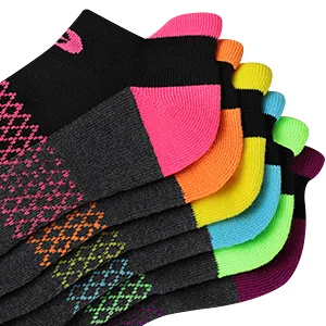 eallco Womens Ankle Socks 6 Pairs Running Athletic Cushioned Sole Socks With Tab 6 Pairs Black 6-10 - product information 20