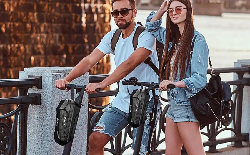 Epessa Universal Scooter Bag, EVA Scooter Handlebar Bag, Waterproof Scooter Front Bag for Carrying Charger Tools Repair Tools/Large Capacity/Portable (2L) - scooter bag