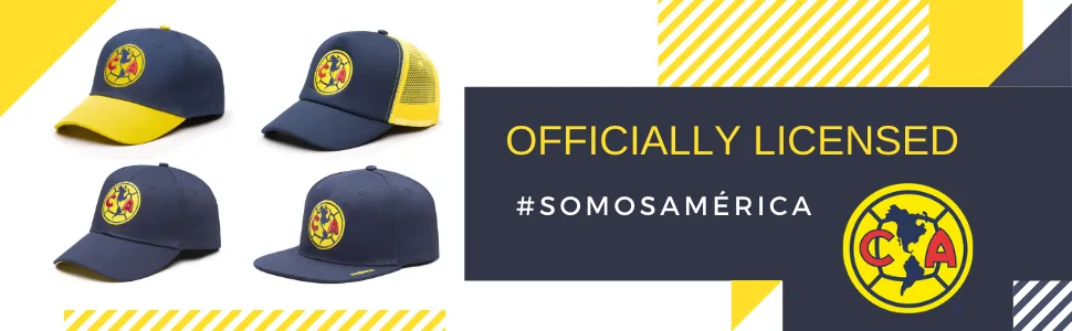 Fan Ink Limited International Soccer Adult Unisex Basic Adjustable Hat Club Amrica One Size Alternate - CAMBASICS