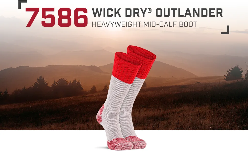 FoxRiver womens Wick Dry Outlander Heavyweight Boot & Field Mid-calf Socks Blue Medium - Fox River 7586_2