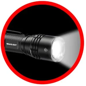 GearLight TAC LED Flashlight Pack - 2 Super Bright, Compact Tactical Flashlights with High Lumens for Outdoor Activity & Emergency Use - Gifts for Men & Women - Black - Wide and Focus Zoom