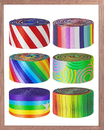 Grosun 6 Rolls 1.5 inch Nylon Webbing Belt Webbing Straps Purse Straps Backpack Straps Nylon Belt in Thermal Transfer Patterns Persian Style - Nylon Strap Nylon Webbing Webbing Straps Backpack Straps Nylon Belt
