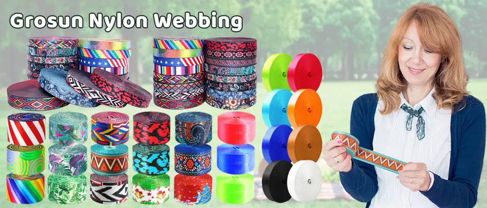 Grosun 6 Rolls 1.5 inch Nylon Webbing Belt Webbing Straps Purse Straps Backpack Straps Nylon Belt in Thermal Transfer Patterns Persian Style - Nylon Webbing Belt Webbing Straps Purse Straps Backpack Straps Nylon Belt