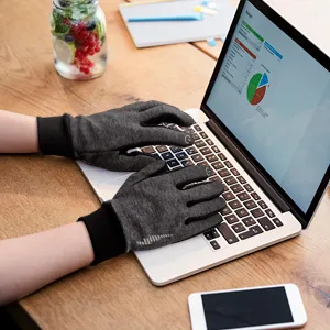 HiCool Winter Gloves,Touch Screen Running Thermal Driving Warm Outdoor Sports Head Gloves for Men Women Grey Medium - product information 4