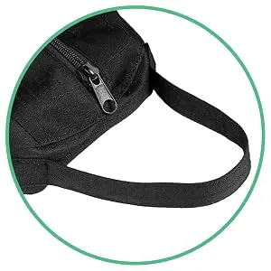 Horze Equestrian Bicycle Riding Easy-Carry Waterproof Nylon Helmet Bag Case Black US One Size - Easy-to-carry handle