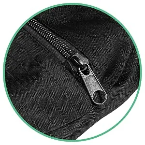 Horze Equestrian Bicycle Riding Easy-Carry Waterproof Nylon Helmet Bag Case Black US One Size - Zipper closure