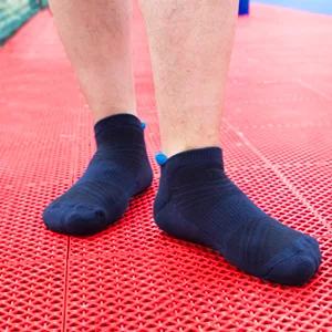 Men's Low Cut Ankle Athletic Socks Cushioned Breathable Running Performance Sport Tab cotton Socks(5 pack) Blue/Brown/Gray/Black/Darkred - socks