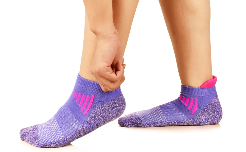 J.WMEET Womens Ankle Athletic Socks Low Cut Cushioned Breathable Running Performance Sport Tab Cotton Socks 6 Pack Multicoloured - womens ankle socks