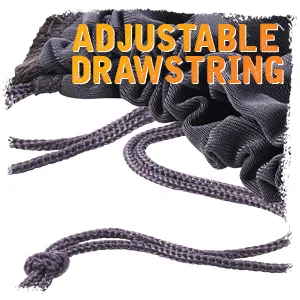 Lewis N. Clark Nylon Drawstring Travel Shoe Bags + Covers for Women & Men, 2 Pair, Charcoal/Black, 1 Pack 1 pack (2 pairs) - adjustable drawstring closure stays put non slip closure fabric bag multipurpose reusable bag black