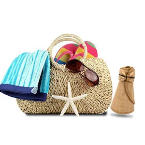 MAYLISACC Foldable Straw Sun Visors for Women, Sun Protecetion Wide Brim Sun Hats Adjustable Topless Beach Hat Khaki - packable straw hats for women