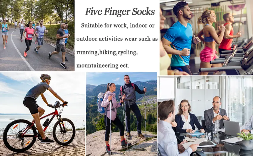 Meaiguo Womens Toe Socks Cotton Five Finger Socks No Show Toe Socks for Running Black/3pairs - suit