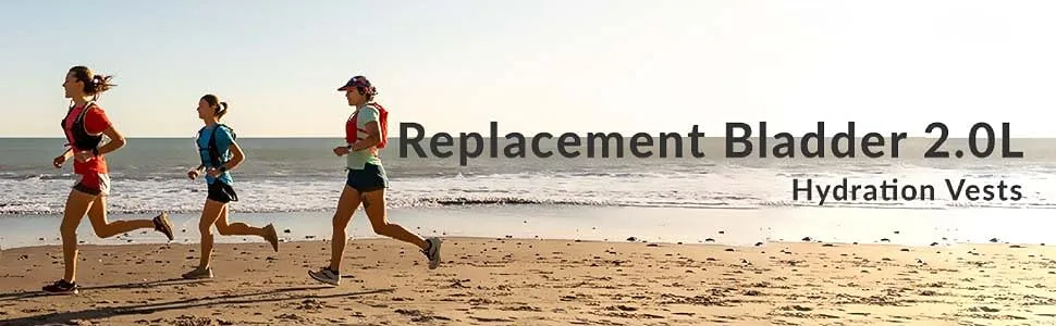 Nathan Replacement Bladder - 2 Liter (2.0L) / for Hydration Vests, Hydration Pack. Leak Proof. BPA Free! - replacement bladder running vest