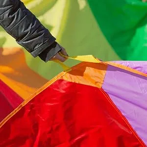 Play Platoon Parachute 6 Foot for Kids with 8 Handles Play Parachute - Multicolored Parachute - parachute
