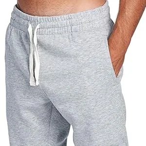 PROGO USA Men's Casual Jogger Sweatpants Basic Fleece Marled Jogger Pant Elastic Waist Medium Black - Joggers