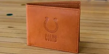 NFL Miami Dolphins Embossed Leather Billfold Wallet - wallet,mens wallet,men wallet,wallet for women,wallet for men,womens wallet,leather wallet,NFL
