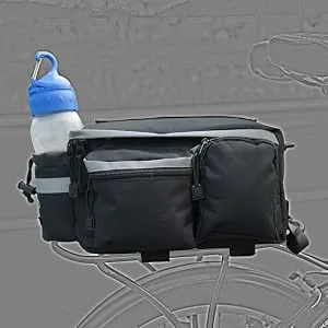 Roswheel 14024 Convertible Bike Bicycle Rear Rack Seat Pannier Trunk Bag with Cup Holder - Back Rack