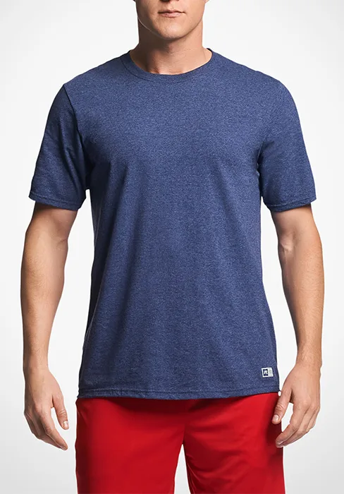 Russell Athletic Men's Cotton Performance Long Sleeve T-Shirt T-Shirt Large White - tshirts