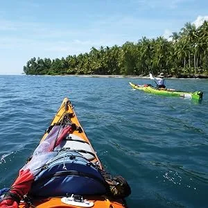 Sea to Summit Event Compression Dry Sack, Sleeping Bag Dry Bag X-small / 6 Liter - Kayakers on the water.