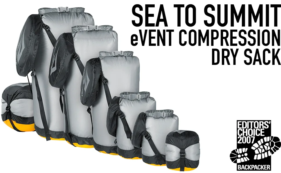 Sea to Summit Event Compression Dry Sack, Sleeping Bag Dry Bag X-small / 6 Liter - Sea To Summit eVent Compression Dry Sack sizes.