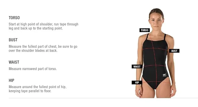 Speedo Women's Swimsuit One Piece Prolt Super Pro Solid Adult Black 38 - womens comp size chart mobile