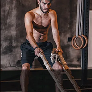 Heavy Jump Rope Skipping Rope Workout Battle Ropes for Men Women Total Body Workouts Power Training Improve Strength Building Muscle - map3