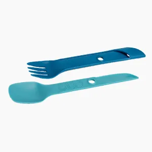 UCO 6-Piece Camping Mess Kit with Bowl, Plate, Camp Cup, and Switch Spork Utensil Set Blue - Switch Spork Set