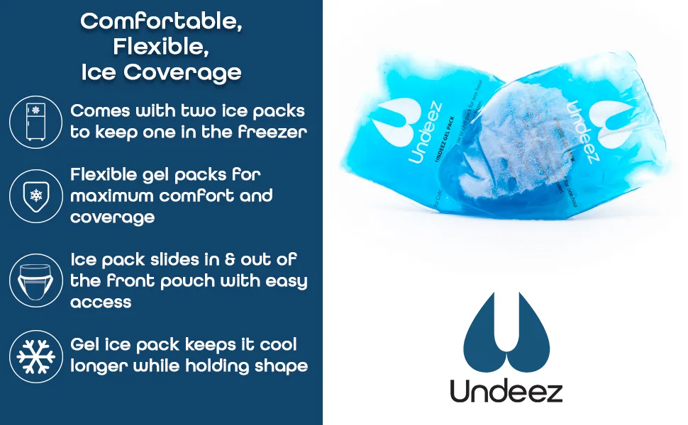 Undeez Vasectomy Jockstrap Underwear - With 2-Custom Fit Ice Packs and Snug Jockstrap For Testicular Support & Pain Relief X-Large - Vasectomy Recovery Ice Packs