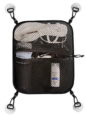 Unigear Paddleboard Deck Bag, Mesh Storage Bag Sup Accessories with 4pcs D-Ring Patches with Waterproof Phone Case - paddleboard deck bag