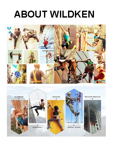 WILDKEN Rock Climbing Chest Ascender Climbing Mountaineering Tree Arborist Climbing Rappelling Equip for 10-13mm Rope Orange - WILDKEN