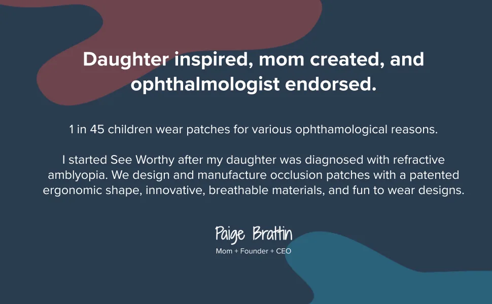 See Worthy (Snacks) Adhesive Eye Patches, Innovative Shape, Smart Adhesive Technology, Breathable Material (48 per Box) - Mom quote