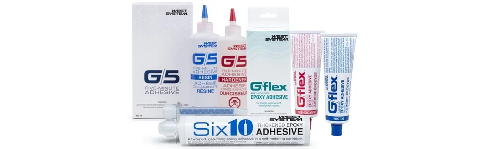 West System G/Flex Epoxy (2-4oz) UNITS - WEST SYSTEM Specialty Epoxies: G/5 Five-Minute Adhesive, G/flex Toughened Epoxies, and Six10 Epoxy