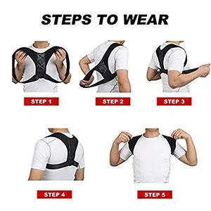 Posture Corrector for Women and Men,Adjustable Upper Back Brace, Breathable Back Support straightener, Providing Pain Relief from Lumbar, Neck, Shoulder, and Clavicle, Back Large - Posture Corrector for Women