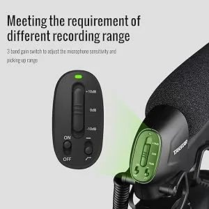 SGC-600 On-Camera Condenser Interview Microphone 3.5mm Plug with Windscreen Cold Shoe Mount Compatible with Canon Nikon Sony DSLR Cameras Camcorders - product information 10