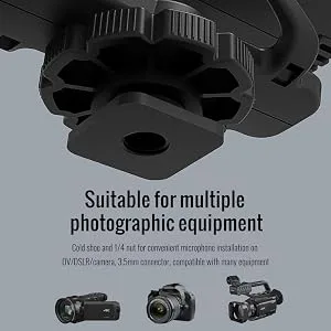 SGC-600 On-Camera Condenser Interview Microphone 3.5mm Plug with Windscreen Cold Shoe Mount Compatible with Canon Nikon Sony DSLR Cameras Camcorders - product information 7