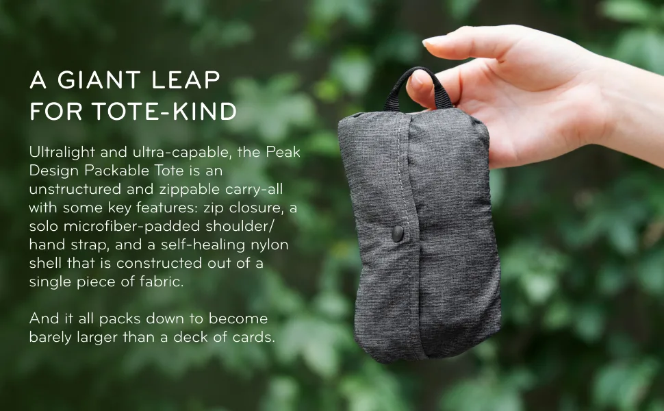 Peak Design Packable Shopping Tote Bag Raw - Packable Tote