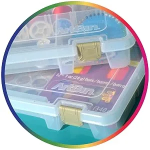 ArtBin 9100AB Super Satchel Slim 1 Open Compartment, Art & Craft Organizer, 1 Plastic Storage Case, Clear 1 Compartment - product information 4