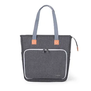 Luxja Small Knitting Tote Bag, Yarn Storage Bag for Carrying Projects, Knitting Needles, Crochet Hooks and Other Accessories, Gray Gray Small - product information 14