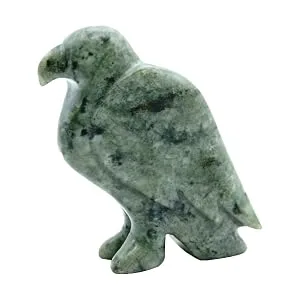 STUDIOSTONE CREATIVE Eagle Soapstone Sculpture Stone Carving DIY Arts Crafts Kit Kids Adults - Soapstone eagle sculpture greenish blue