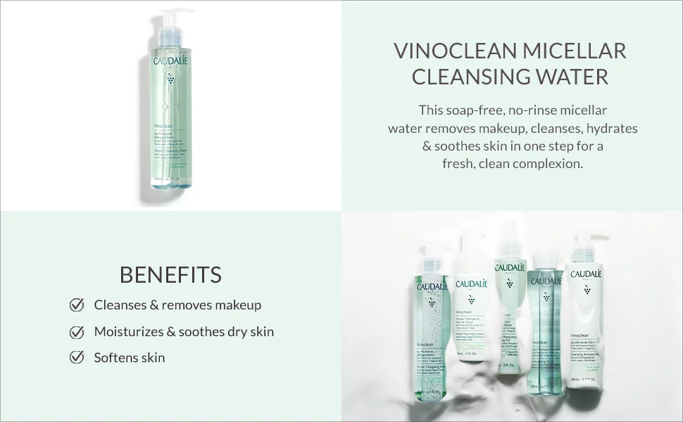 Vinoclean Micellar Cleansing Water 6.7 Fl Oz (Pack of 1) - Micellar