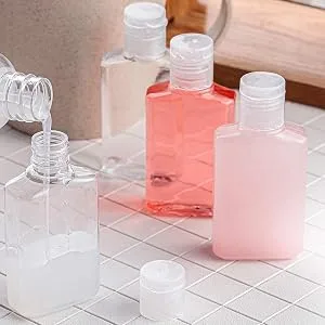 Foochy 60 Pack Clear Hand Sanitizer Bottles Empty Plastic Refillable Flip-Top Bottles for Hand Sanitizer Shampoo Lotion,etc - BPA/Parabens Free, 60ml/2oz - product information 3