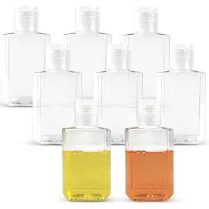 Foochy 60 Pack Clear Hand Sanitizer Bottles Empty Plastic Refillable Flip-Top Bottles for Hand Sanitizer Shampoo Lotion,etc - BPA/Parabens Free, 60ml/2oz - product information 5